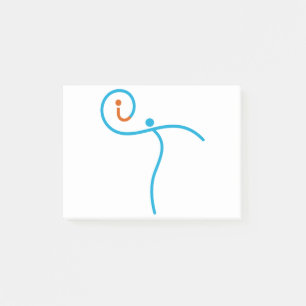Post-it® it Logo 01, Cyan/Rouge