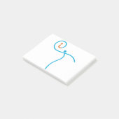 Post-it® it Logo 01, Cyan/Rouge (Incliné)