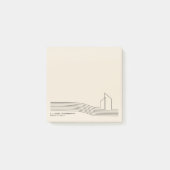 Post-it® Ivory Black Architect Luxe Minimal Marqué (Devant)