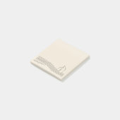 Post-it® Ivory Black Architect Luxe Minimal Marqué (Incliné)