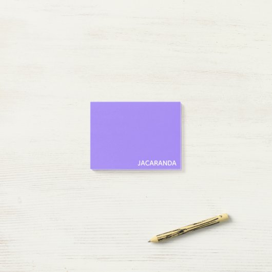 Post-it® Jacaranda purple color (Sur un bureau)