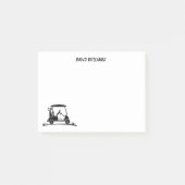 Post-it® Jack Russell Terrier Dans Golf Nom Du Panier (Devant)