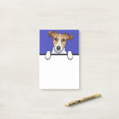 Post-it® Jack Russell Terrier Peeking Amoureux de les chien (Sur un bureau)