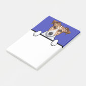 Post-it® Jack Russell Terrier Peeking Amoureux de les chien (Incliné)