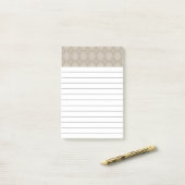 Post-it® Jacquard beige Notes (Sur un bureau)