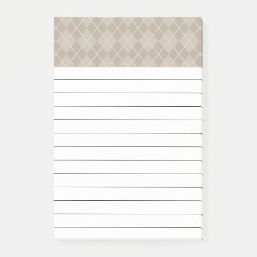 Post-it® Jacquard beige Notes (Devant)