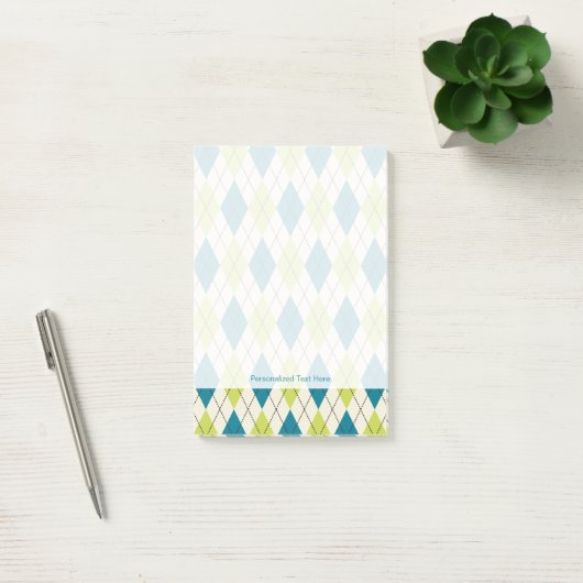 Post-it® Jacquard Bleu Et Vert (Bureau)