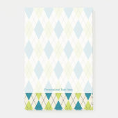 Post-it® Jacquard Bleu Et Vert (Devant)