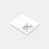 Post-it® J'ai Besoin de Plus d'Espace Chat Astronaute Drôle (Incliné)