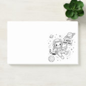 Post-it® J'ai Besoin de Plus d'Espace Chat Astronaute Drôle (Bureau)