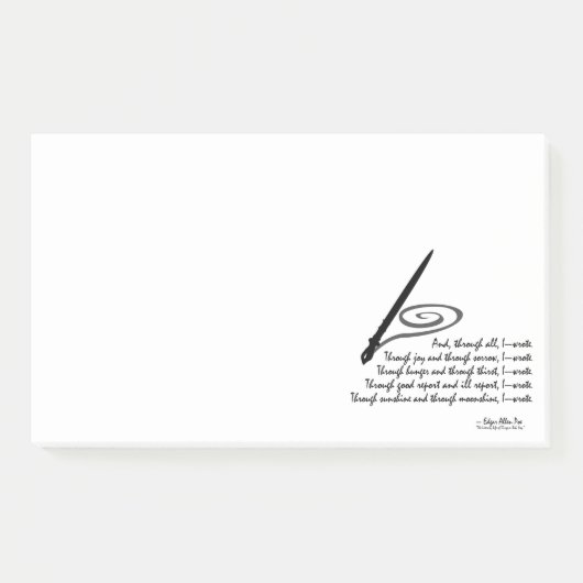 Post-it® J'ai écrit (Devant)