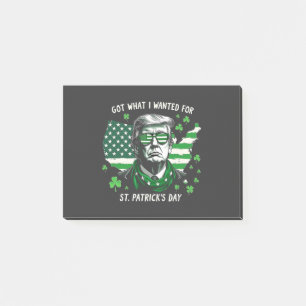 Post-it® J'ai eu ce que je voulais pour la Saint Patrick's
