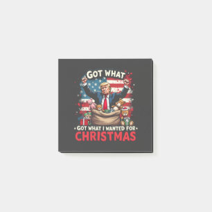 Post-it® J'ai eu ce que je voulais pour Noël Trump Père Noë