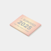 Post-it® J'ai survécu à 2025 (Incliné)