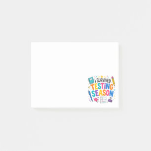 Post-it® J'ai survécu à la saison des tests Humour scolaire