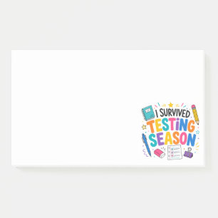 Post-it® J'ai survécu à la saison des tests Humour scolaire
