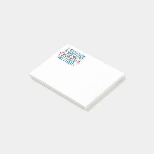Post-it® J'Ai Survécu À Une Autre Réunion (Incliné)