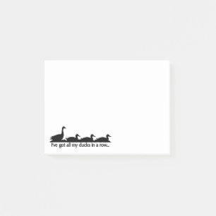 Post-it® J'ai tous mes canards en rang