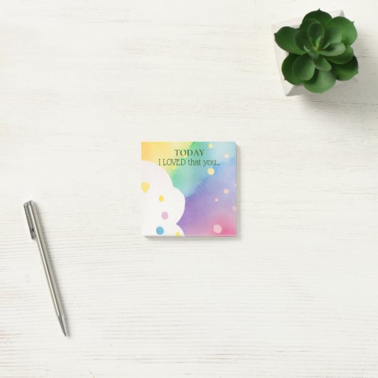 Post-it® J'AIMAIS que vous ayez fait des notes (Bureau)