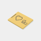 Post-it® J'aime des chaussures de gymnaste (Incliné)