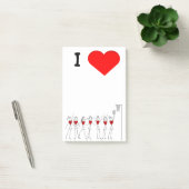 Post-it® J'aime des chiffres de bâton de positions de (Bureau)