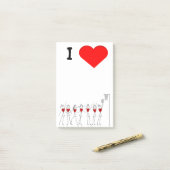 Post-it® J'aime des chiffres de bâton de positions de (Sur un bureau)