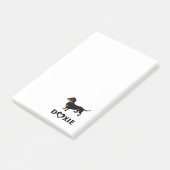 Post-it® J'aime des Doxies - teckel noir et bronzage mignon (Incliné)