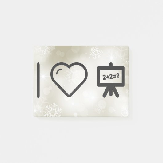Post-it® J'aime des maths (Devant)