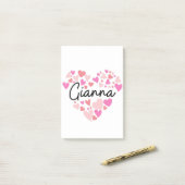 Post-it® J'aime Gianna (Sur un bureau)