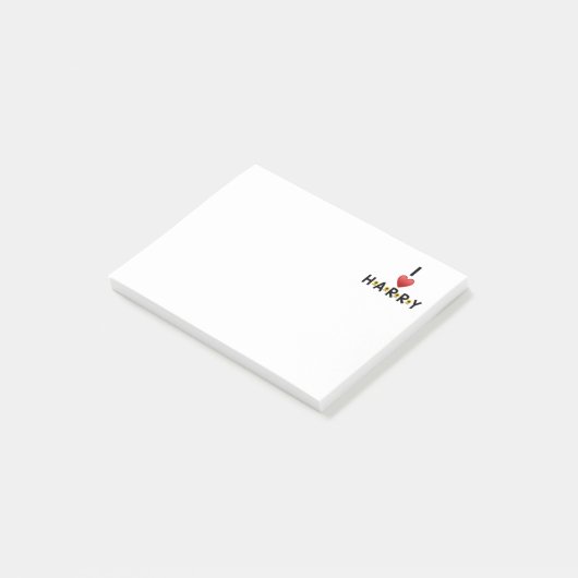 Post-it® J'AIME HARRY Post-It Notes (Incliné)