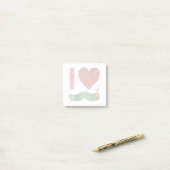 Post-it® J'Aime La Caterpillar Très Affamée (Sur un bureau)