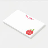 Post-it® J'aime la pomme rouge de l'école familiale (Incliné)