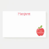 Post-it® J'aime la pomme rouge de l'école familiale (Devant)