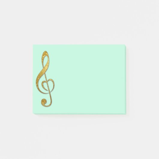 Post-it® J'aime la protection de notes collante de musique (Devant)