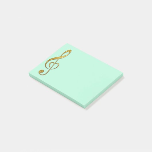 Post-it® J'aime la protection de notes collante de musique (Incliné)