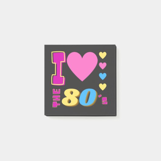 Post-it® J'Aime Les Années 80 (Devant)