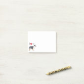 Post-it® J'aime mon berger australien (Sur un bureau)