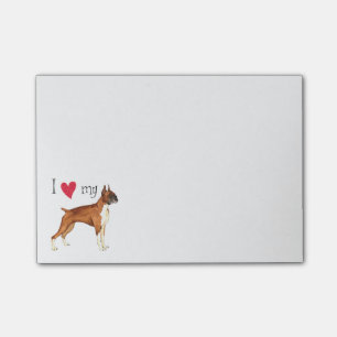 Post-it® J'aime mon boxeur