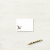 Post-it® J'aime mon colley lisse (Sur un bureau)