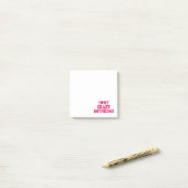 Post-it® J'aime mon copain fou (Sur un bureau)