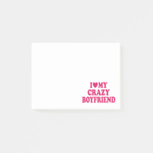 Post-it® J'aime mon copain fou