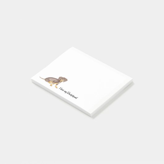 Post-it® J'Aime Mon Dachshund| (Incliné)
