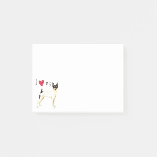 Post-it® J'aime mon jouet Fox Terrier (Devant)