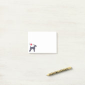 Post-it® J'aime mon Kerry Blue Terrier (Sur un bureau)