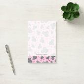 Post-it® J'aime mon motif de souris dans le rose (Bureau)