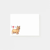 Post-it® J'aime mon Norwich Terrier (Devant)