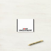 POST-IT® J'AIME MON ONCLE ET TANTE (Sur un bureau)