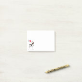 Post-it® J'aime mon Rat Terrier (Sur un bureau)