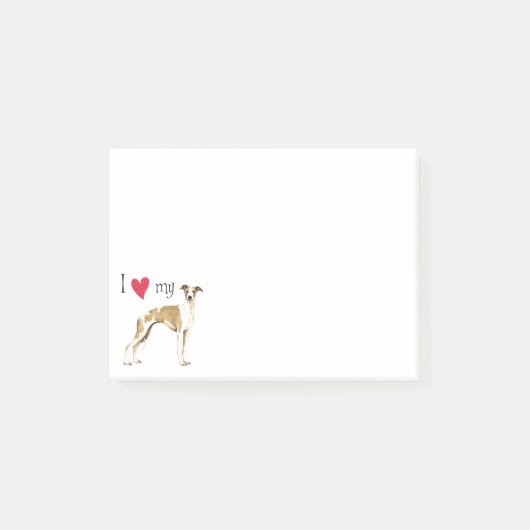 Post-it® J'aime mon whippet (Devant)