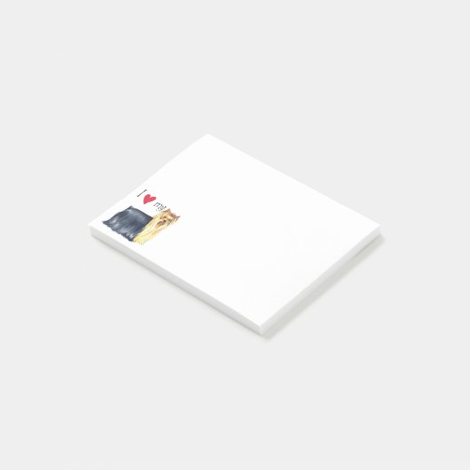 Post-it® J'aime mon Yorkie (Incliné)
